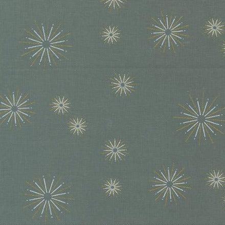 Shimmer Metallic Smoke Stars Fabric