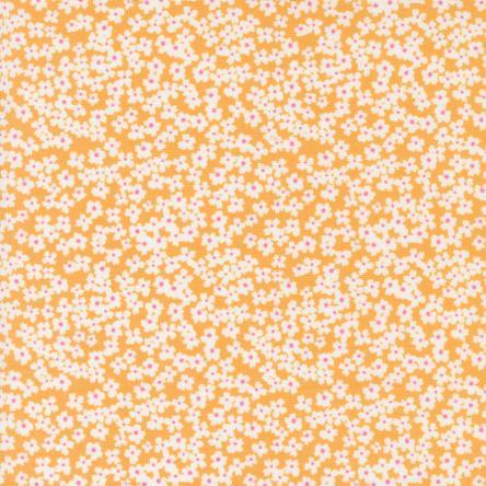 Shine Orangesicle Small Floral Bloom Fabric-Moda Fabrics-My Favorite Quilt Store