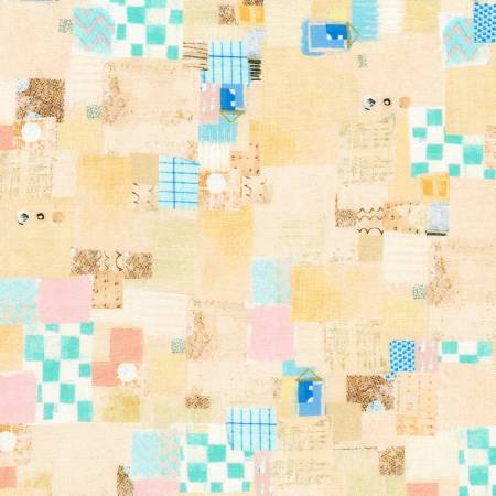 Shoreline Shell Patchwork Fabric-Robert Kaufman-My Favorite Quilt Store