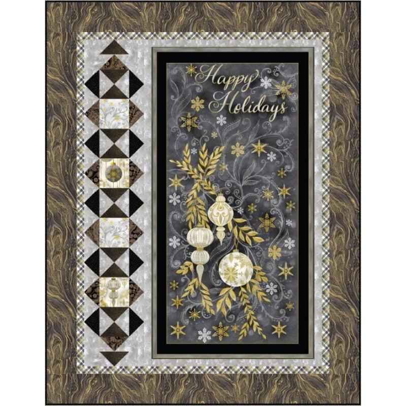 Silver & Gold Family Album Quilt Kit-Timeless Treasures-My Favorite Quilt Store