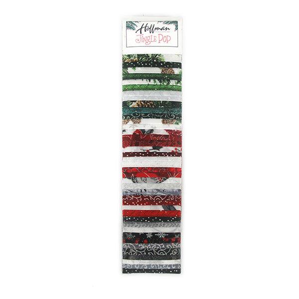 Silver Jingle Pop Generation 10 2½" Strip Set-Hoffman Fabrics-My Favorite Quilt Store