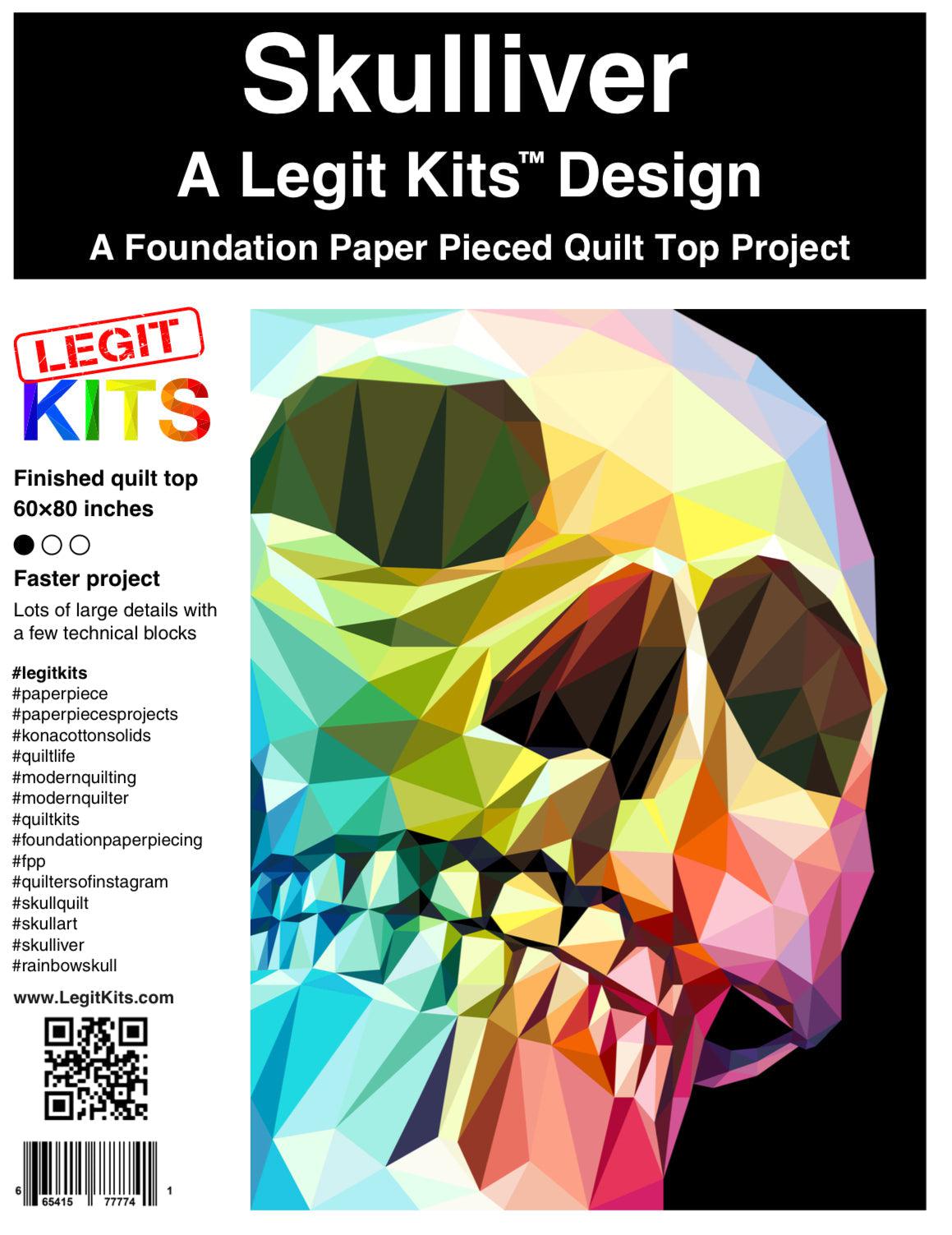 Skulliver Pattern-Legit Kits-My Favorite Quilt Store