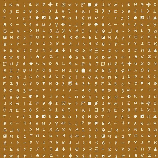 Sleuth Rusty Crytograph Fabric