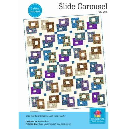 Slide Carousel Quilt Pattern-Poorhouse Quilt Design-My Favorite Quilt Store