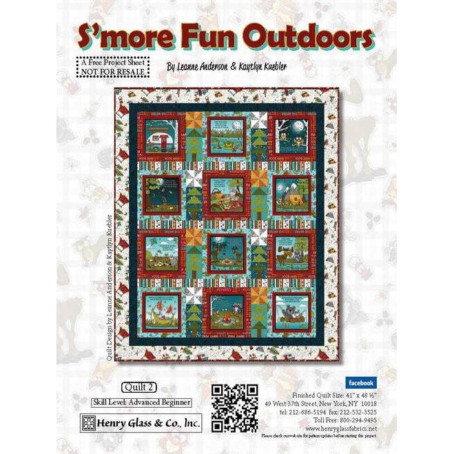 Smore Fun Outdoors Patchwork Quilt Pattern - Free Digital Download-Henry Glass Fabrics-My Favorite Quilt Store