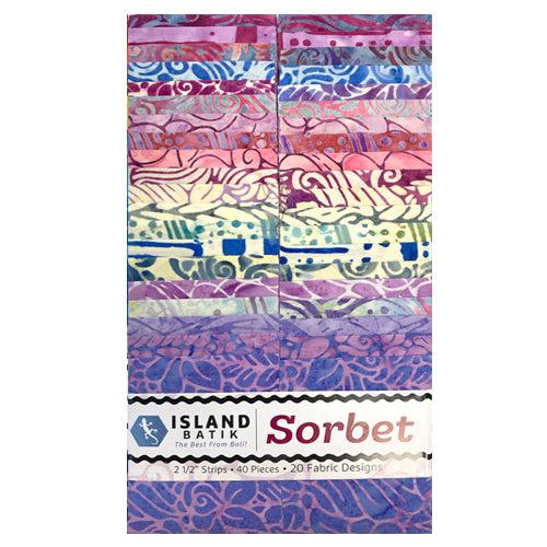 Sorbet Batik 2½" Strip Set-Island Batik-My Favorite Quilt Store