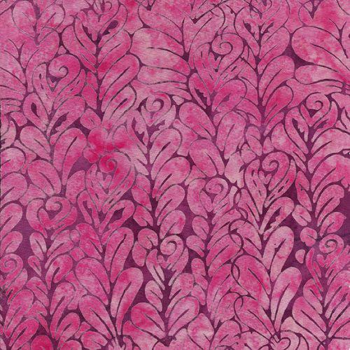 Sorbet Pink Rosewood Flower Blossom Batik Fabric