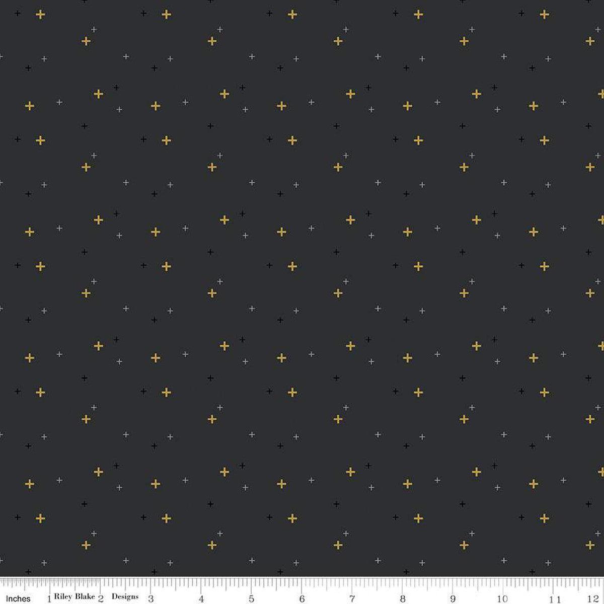 Sparkler Charcoal Sparkle Fabric-Riley Blake Fabrics-My Favorite Quilt Store