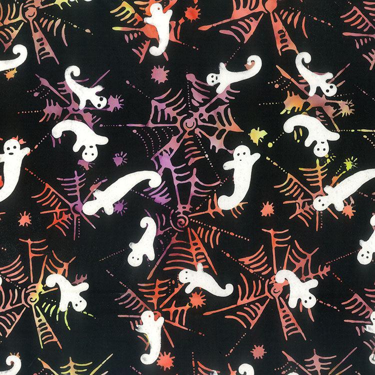 Spooky Fruit Punch Ghosts + Webs Fabric-Northcott Fabrics-My Favorite Quilt Store