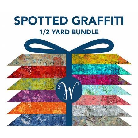 Spotted Graffiti Half Yard Bundle 13pc.-Windham Fabrics-My Favorite Quilt Store