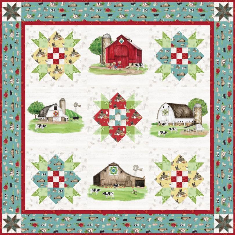 Spring Barn Quilt Pattern - Free Digital Download-Riley Blake Fabrics-My Favorite Quilt Store