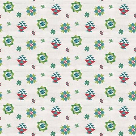 Spring Barn Quilts Multi Quilt Blocks Fabric-Riley Blake Fabrics-My Favorite Quilt Store