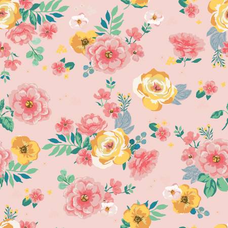 Spring Gardens Pink Main Fabric-Riley Blake Fabrics-My Favorite Quilt Store