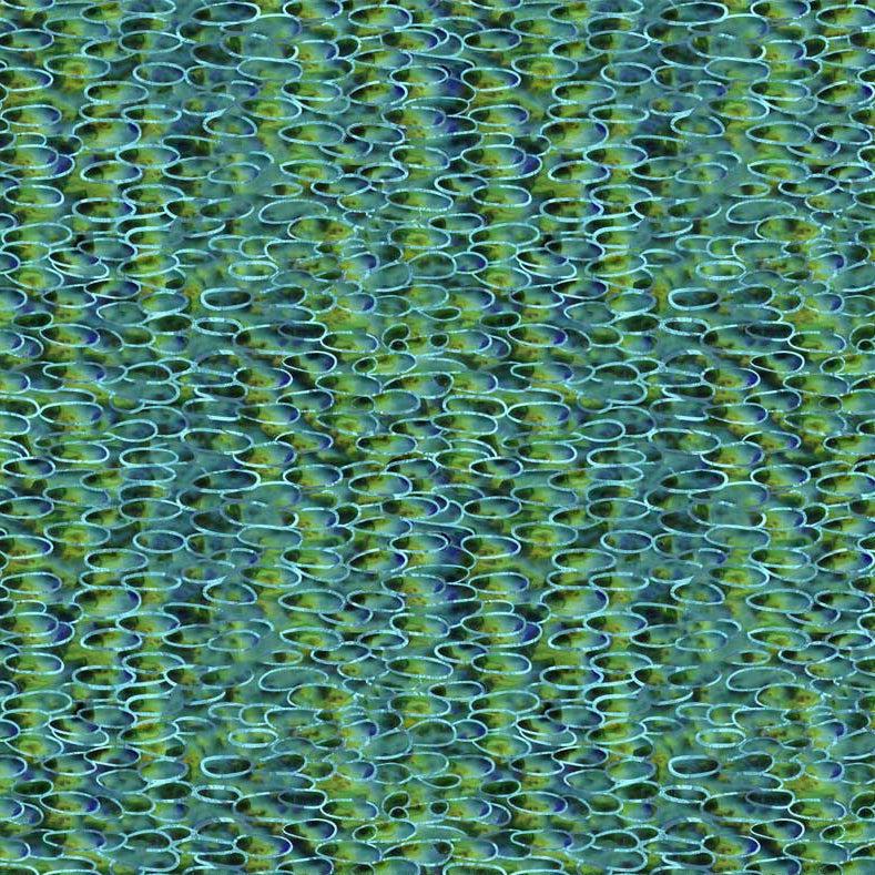 Spring in Northwoods Blue Green Sketchy Texture Fabric