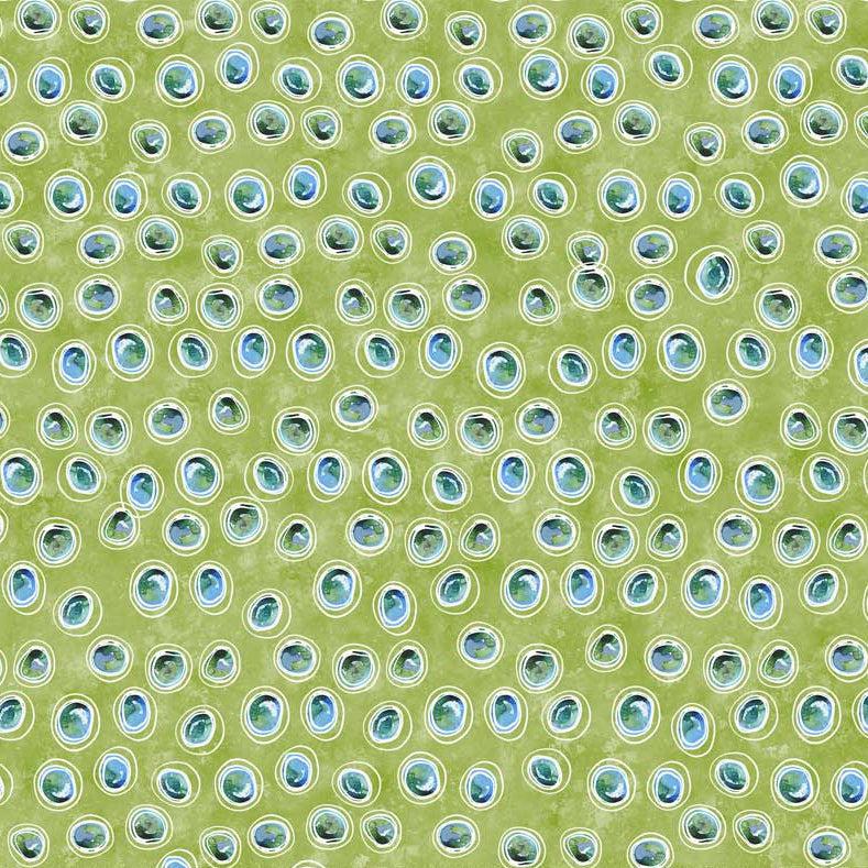 Spring in Northwoods Green Mini Sketchy Dots Fabric