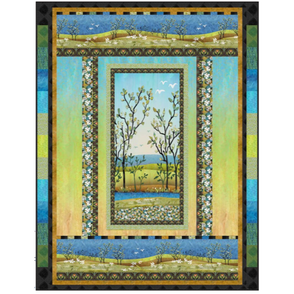 Spring in Northwoods Morning Mist Quilt Kit-P & B Textiles-My Favorite Quilt Store