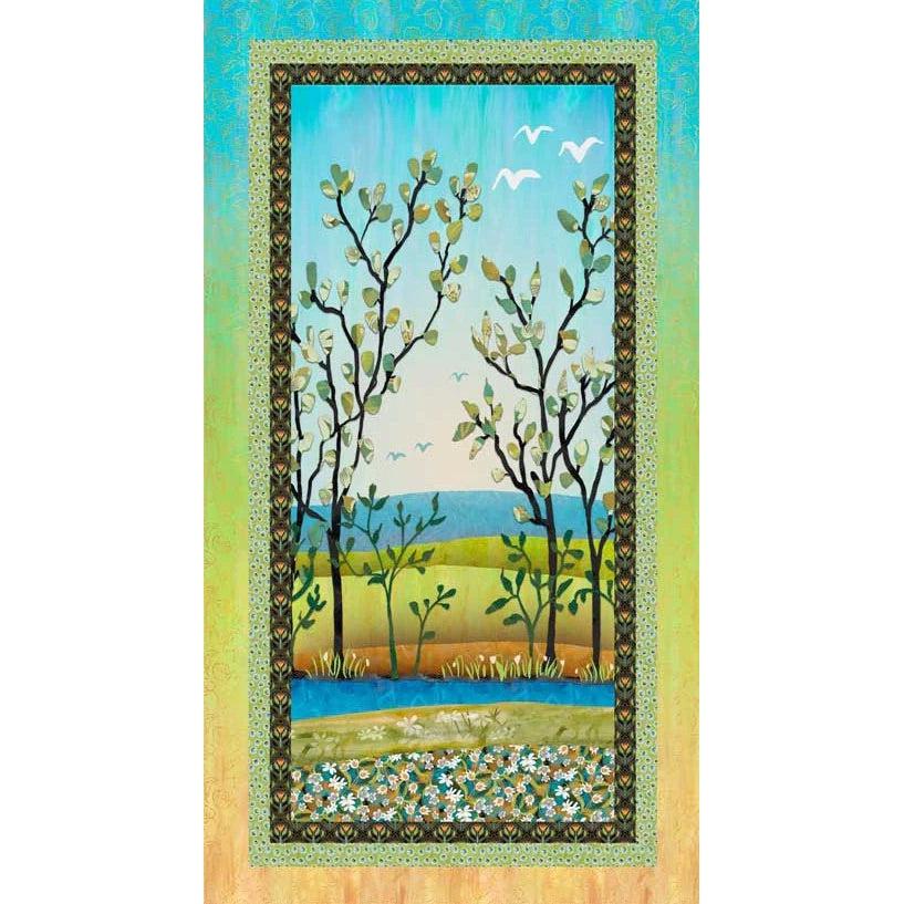 Spring in Northwoods Multi Nature Scene Panel 24"