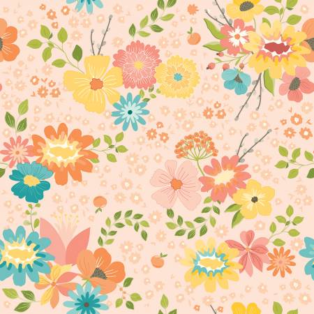 Spring's in Town Blush Main Fabric