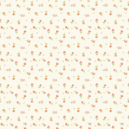 Spring's in Town Cream Flower Toss Fabric