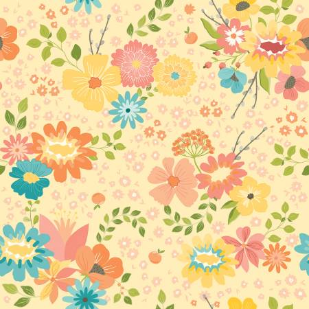 Spring's in Town Sunshine Main Fabric-Riley Blake Fabrics-My Favorite Quilt Store