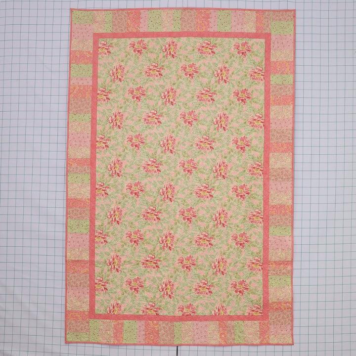 Springtime Coral Garden Quilt - Fully Finished Quilt-My Favorite Quilt Store-My Favorite Quilt Store