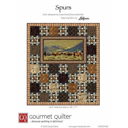 Spurs Quilt Pattern-Gourmet Quilter-My Favorite Quilt Store