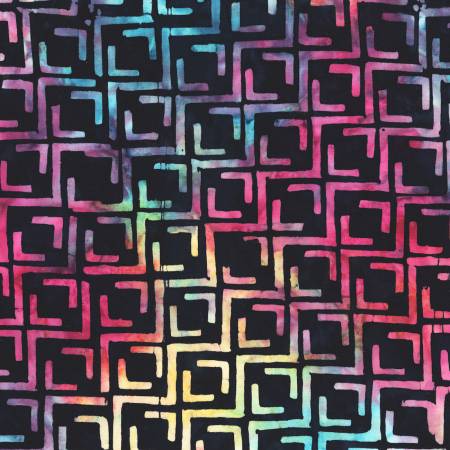 Squared  Multi Squared Batik Batik Fabric
