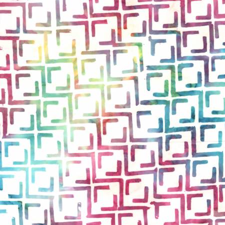 Squared Rainbow Squared Batik Batik Fabric-Anthology Fabrics-My Favorite Quilt Store