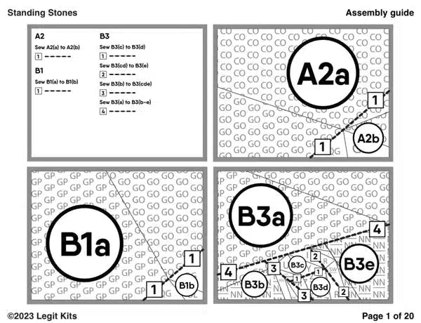 Standing Stones Pattern-Legit Kits-My Favorite Quilt Store