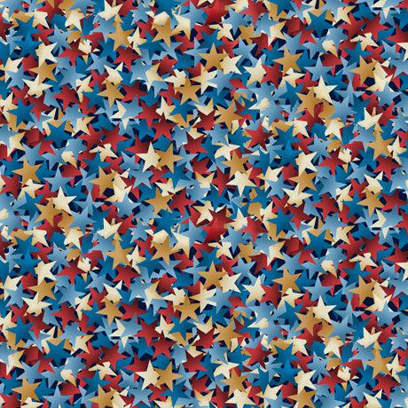 Star Struck Chambray Stars 108" Wide Back Fabric