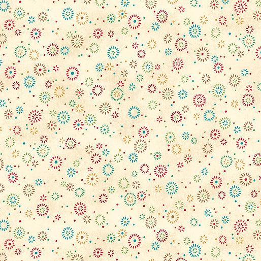 Star of Wonder, Star of Light Cream Twinkle Fabric