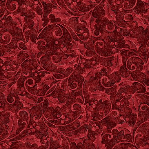 Star of Wonder, Star of Light Red Holly Fabric