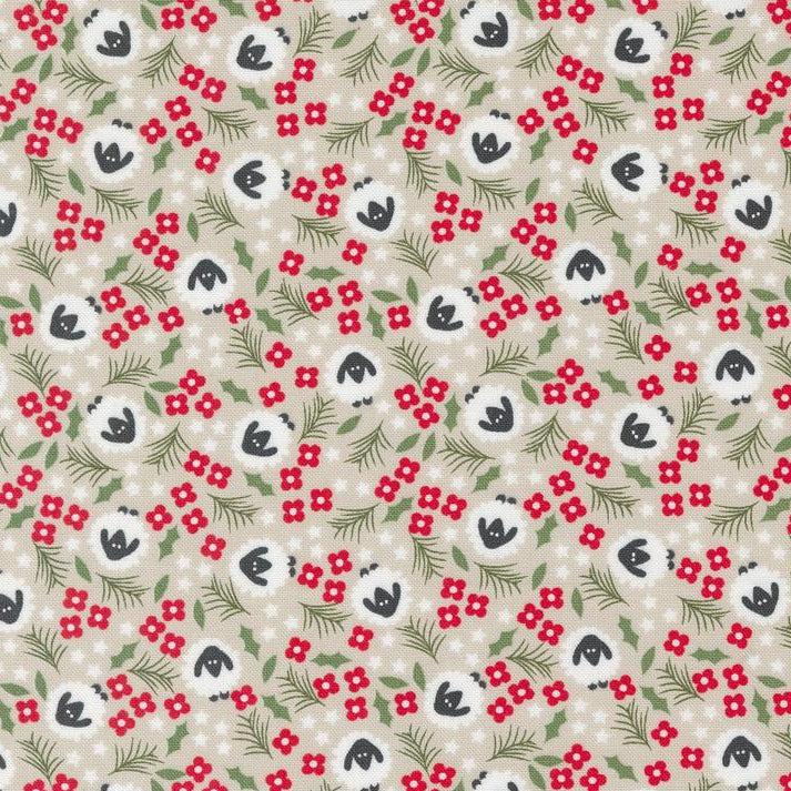 Starberry Stone Woolen Small Floral Sheep Blender Fabric-Moda Fabrics-My Favorite Quilt Store