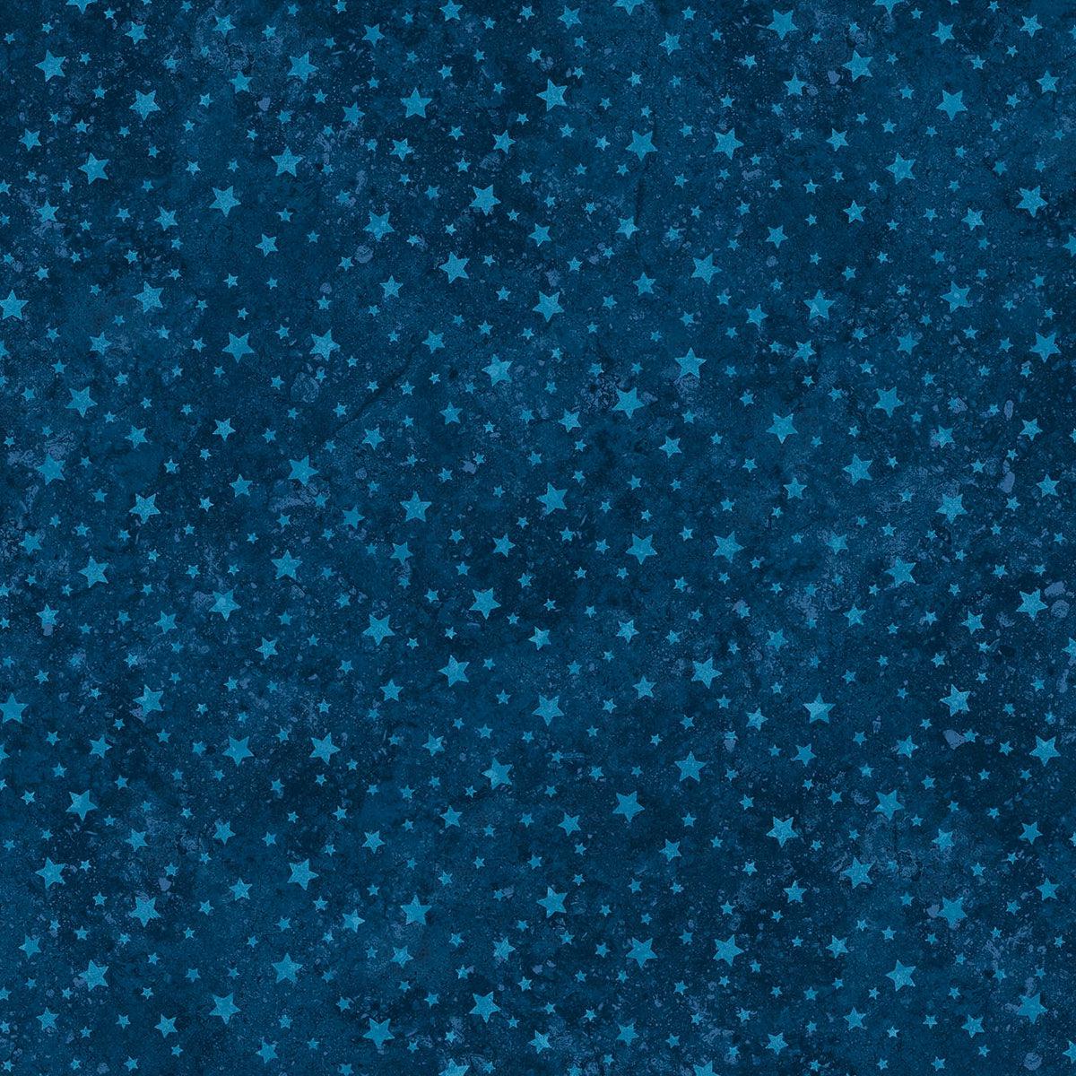 Stars and Stripes 12 Stonehenge Navy Tonal Stars Fabric