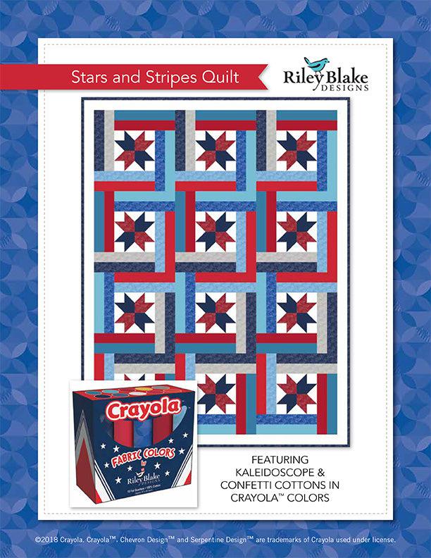 Stars and Stripes Quilt Pattern - Free Digital Download-Riley Blake Fabrics-My Favorite Quilt Store