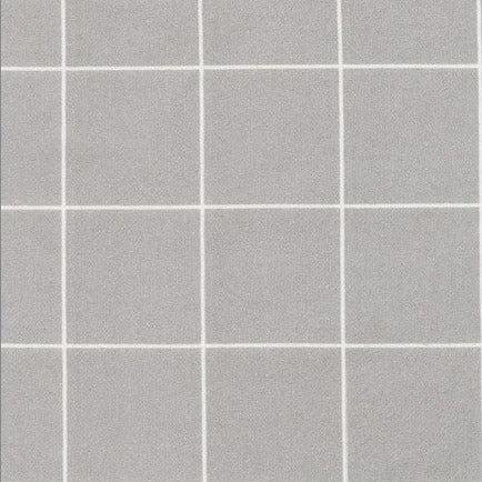 Stash Grey Flannel Grid Fabric