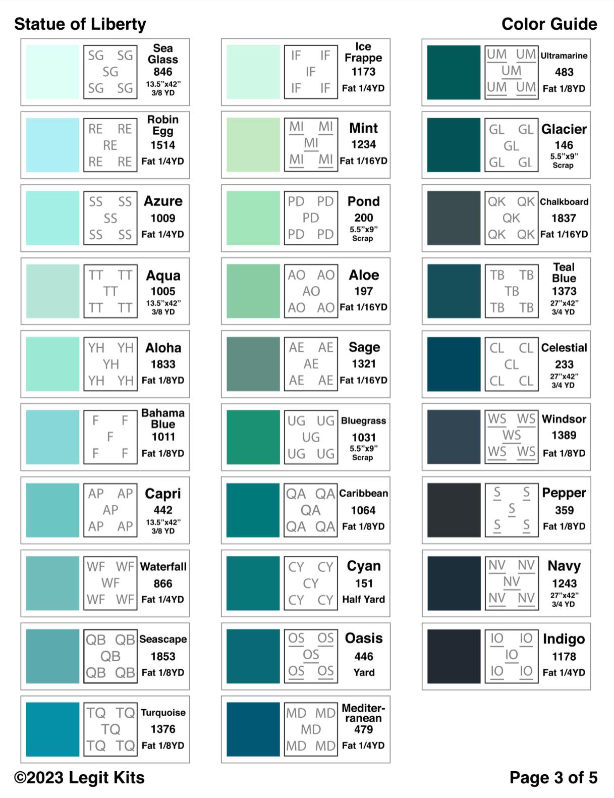 Statue of Liberty Pattern-Legit Kits-My Favorite Quilt Store