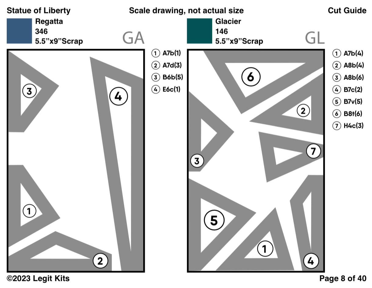 Statue of Liberty Pattern-Legit Kits-My Favorite Quilt Store