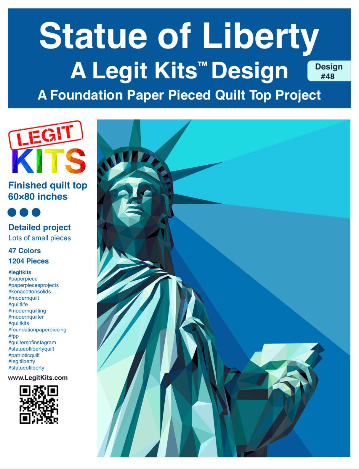 Statue of Liberty Quilt Kit-Legit Kits-My Favorite Quilt Store