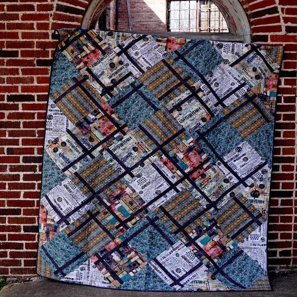 Storyboard Fractions Quilt Kit-Free Spirit Fabrics-My Favorite Quilt Store