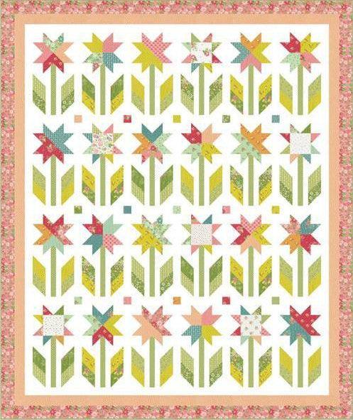 Strawberry Lemonade Botanical Remix Quilt Kit-Moda Fabrics-My Favorite Quilt Store