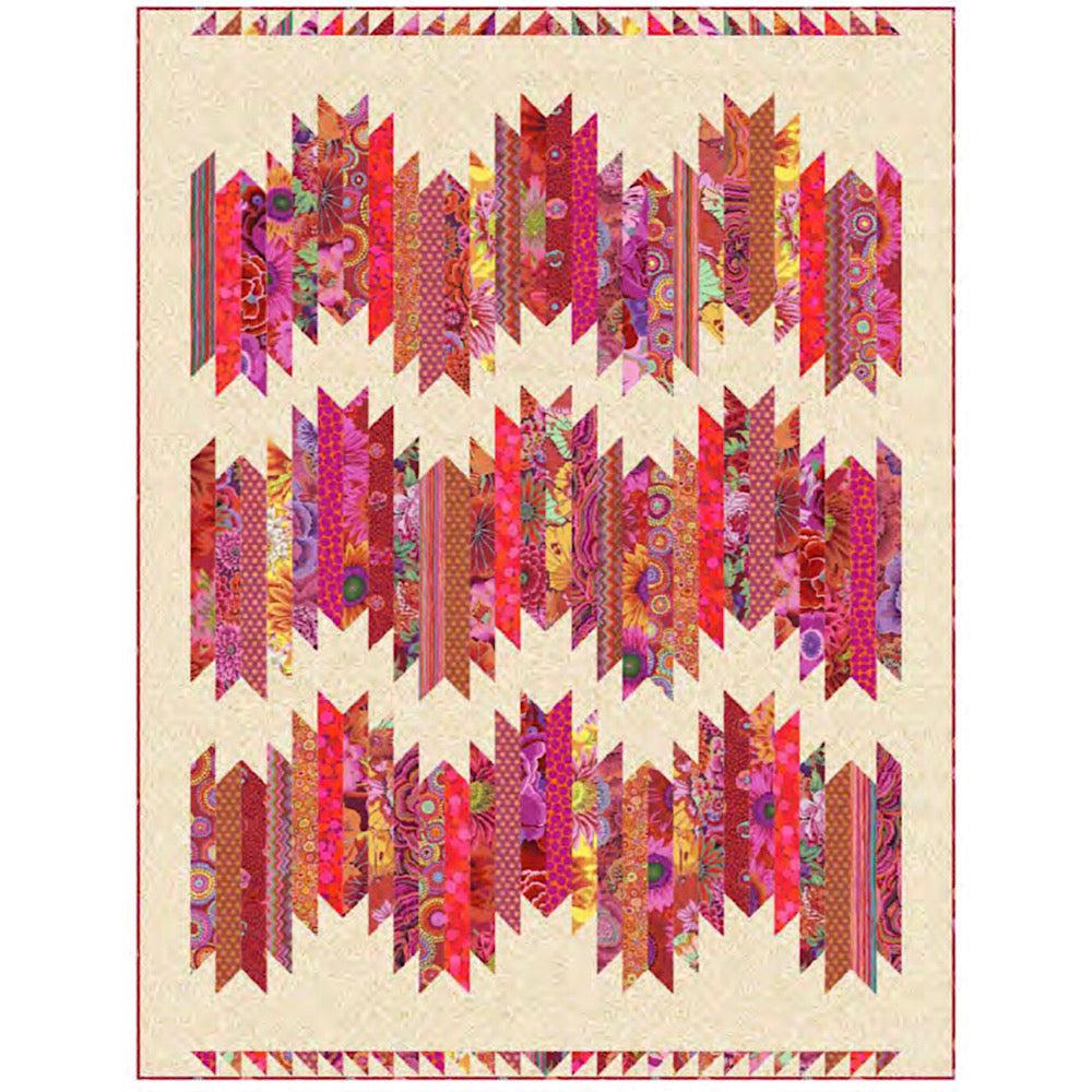 Streak O' Lightnin Kaffe Vineyard Colorway Quilt Kit-Free Spirit Fabrics-My Favorite Quilt Store