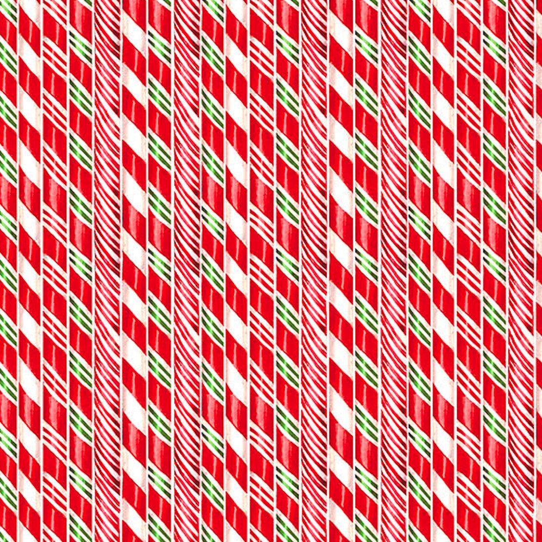 Sugarcoated Red and White Candy Cane Stripes Fabric-Northcott Fabrics-My Favorite Quilt Store