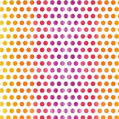 Summer Breeze Orange Dots Fabric-In The Beginning Fabrics-My Favorite Quilt Store