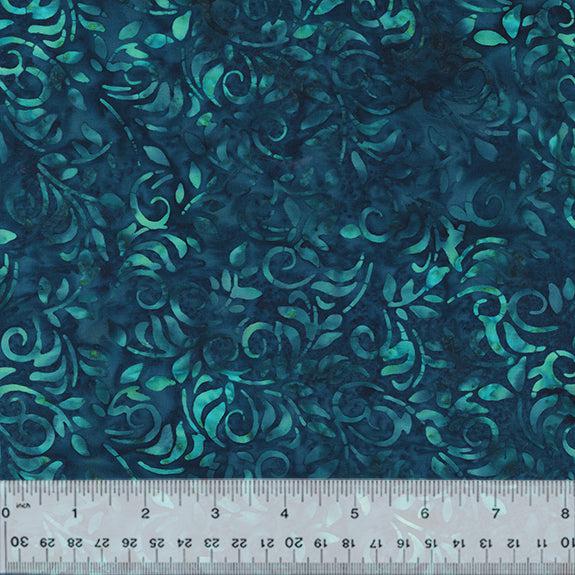 Summer Days Navy Vines Batik Fabric-Anthology Fabrics-My Favorite Quilt Store