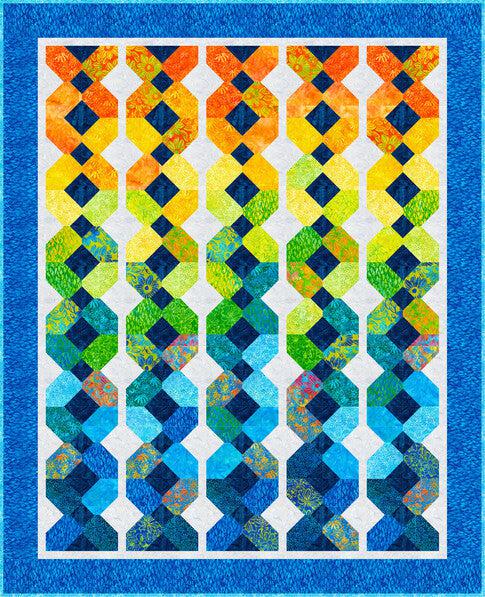 Summer Zest Dutch Braid Quilt Pattern - Free Pattern Download-Robert Kaufman-My Favorite Quilt Store