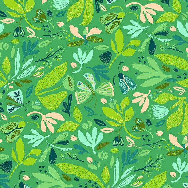 Summersault Jade Cartwheel Fabric-Windham Fabrics-My Favorite Quilt Store