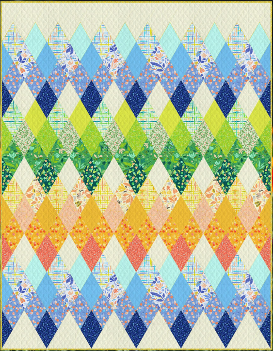 Summersault Kaleidoscope Quilt Kit-Windham Fabrics-My Favorite Quilt Store