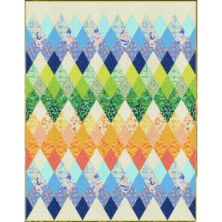 Summersault Kaleidoscope Quilt Kit-Windham Fabrics-My Favorite Quilt Store