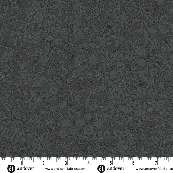 Sun Print 2024 Charcoal Woodland Fabric-Andover-My Favorite Quilt Store